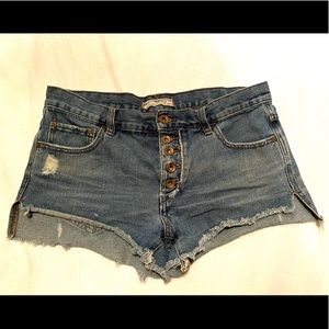 Free People Jean Shorts